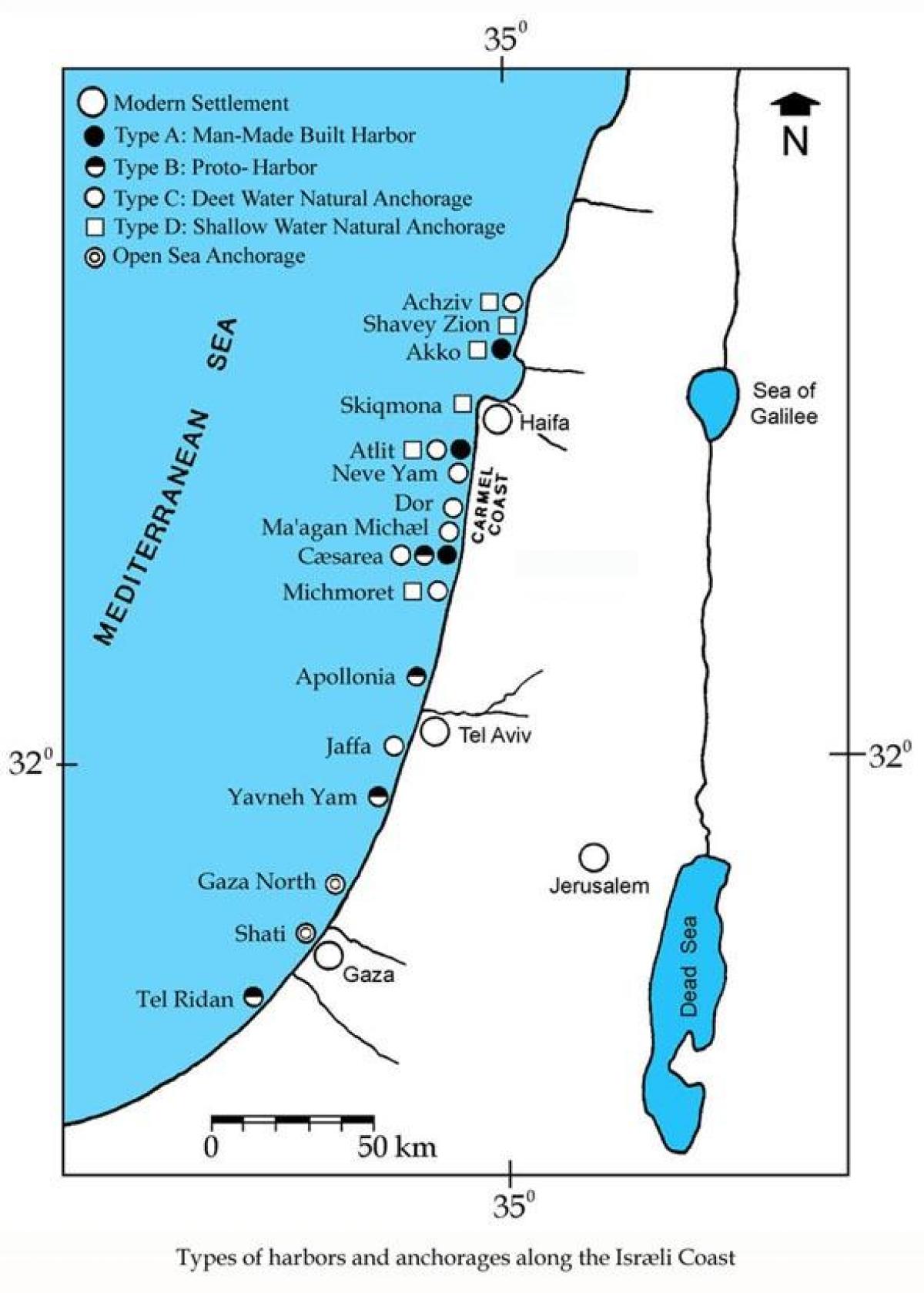 kart İsrailin limanlar