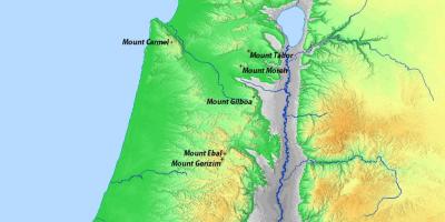 Kart İsrail dağları