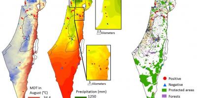 Kart İsrail iqlim